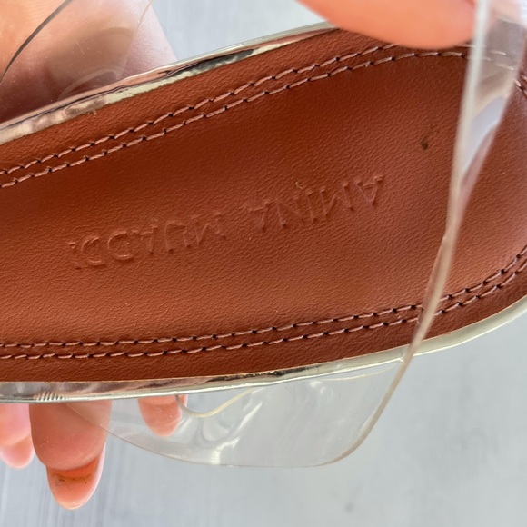 ❌SOLD❌Amina Muaddi Clear Begum Glass Pvc Crystal Transparent Slingback Sandal - Picture 4 of 16